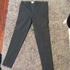 Crown & ivy charcoal dress leggings